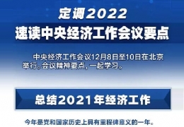 雙鴨山全文＋速覽！中央經(jīng)濟(jì)工作會(huì)議定調(diào)2022